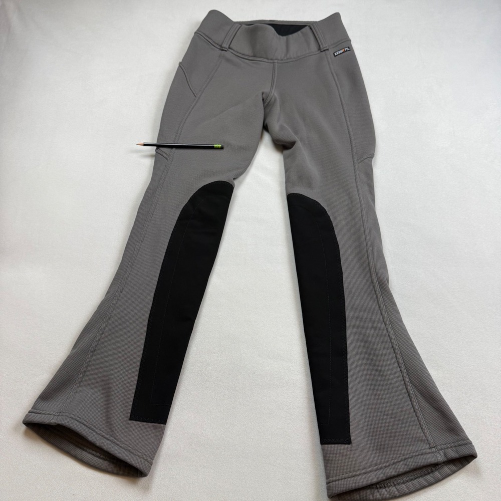 Kerrits Sit Tight N Warm Fleece Bootcut Riding Pants Womens Medium Gray Winter